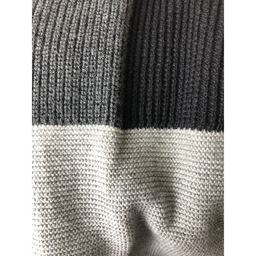 14th & Union Mens XL Geometric ColorBlock Sweater Blue Black Gray - Picture 4 of 4